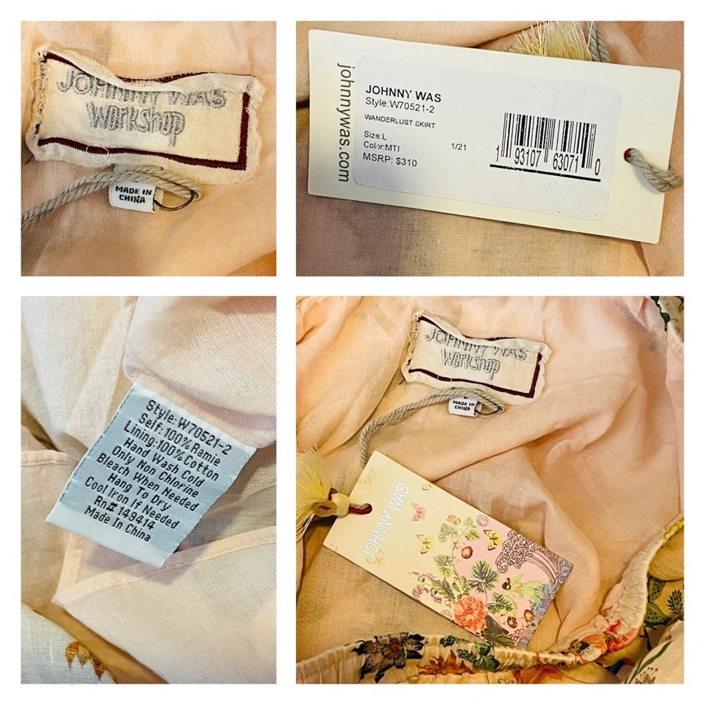 NWT Johnny Was - Wanderlust Maxi Skirt L
